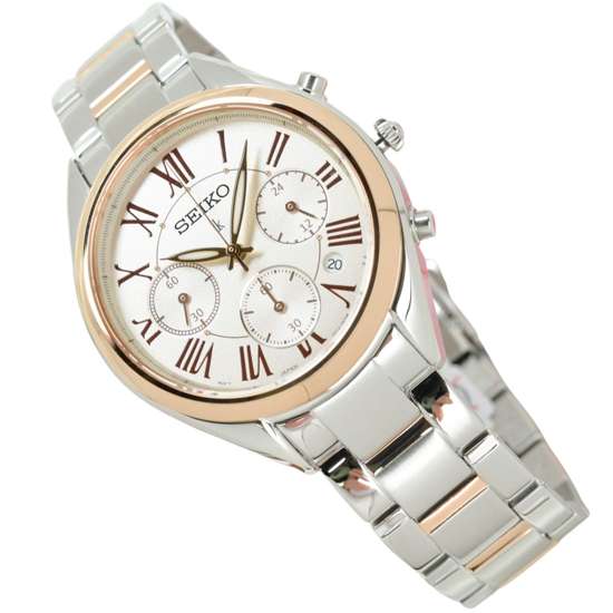 Seiko Lukia Womens SRWZ12P1 SRWZ12 SRWZ12P Quartz Chronograph Watch