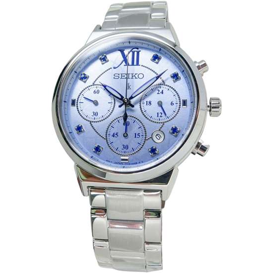 Seiko Lukia Womens SRWZ65P1 SRWZ65 SRWZ65P Quartz Chronograph Watch