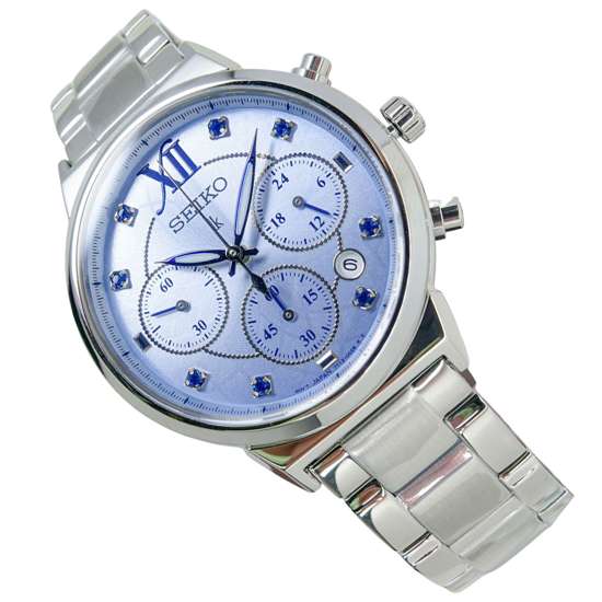 Seiko Lukia Womens SRWZ65P1 SRWZ65 SRWZ65P Quartz Chronograph Watch