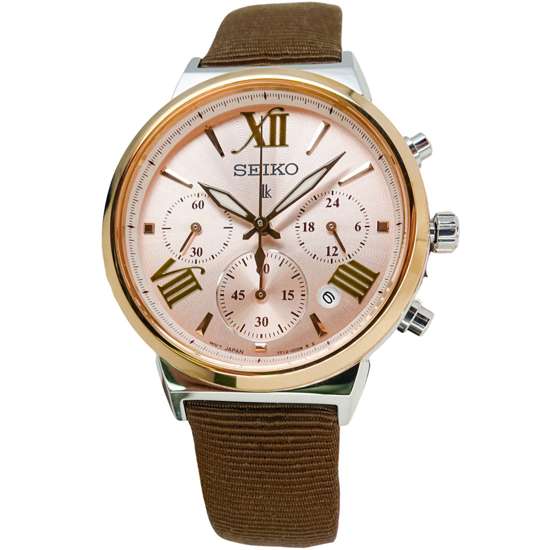 Seiko Lukia Womens SRWZ68P1 SRWZ68 SRWZ68P Quartz Chronograph Watch