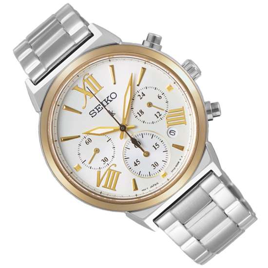 Seiko Lukia Womens SRWZ72P1 SRWZ72 SRWZ72P Quartz Chronograph Watch