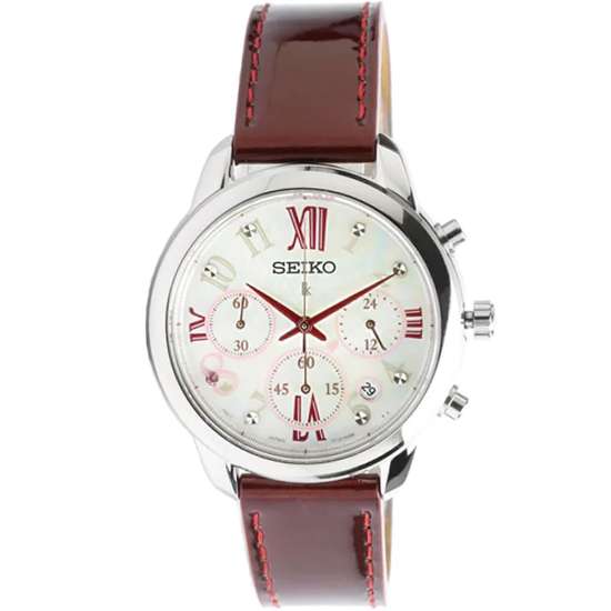 Seiko Lukia Womens SRWZ81P1 SRWZ81 SRWZ81P Quartz Chronograph Watch