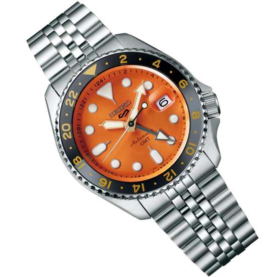 Seiko 5 Sports GMT Orange Dial SSK005 Automatic Watch