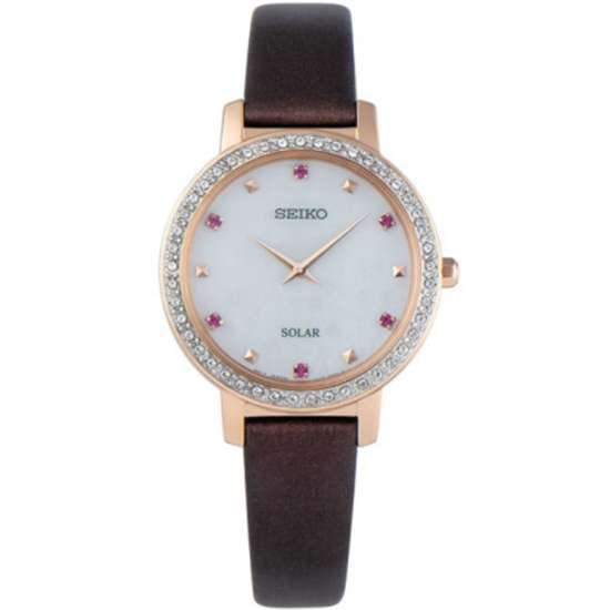 Seiko Ladies SUP450P1 SUP450 SUP450P Solar Leather Watch