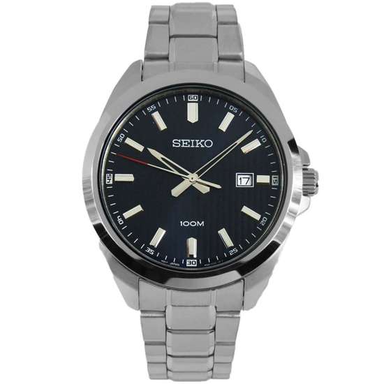 Seiko Quartz Male SUR275P1 SUR275 SUR275P Blue Dial Watch