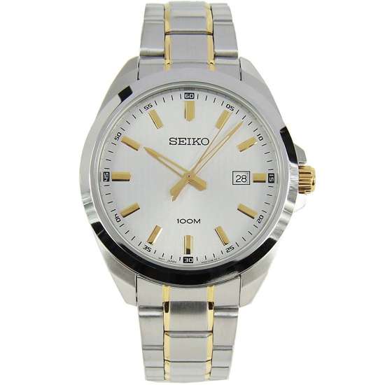 Seiko Quartz SUR279P1 SUR279 SUR279P Male Two Tone Watch