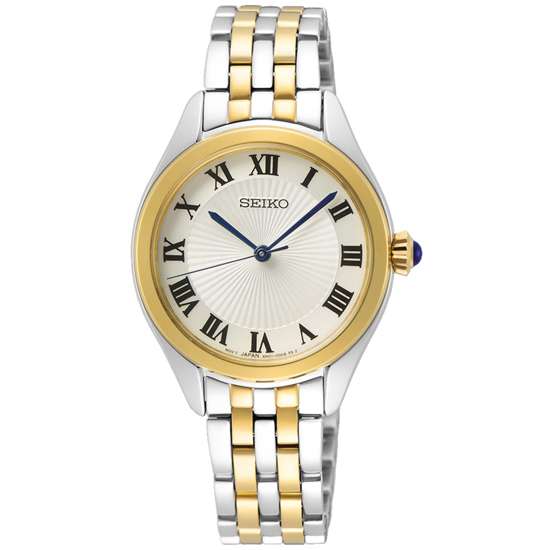 Seiko Women Quartz SUR330P1 SUR330 SUR330P Two Tone Fashion Watch