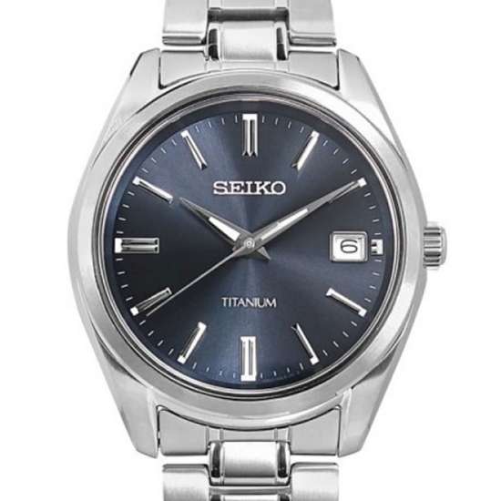 Seiko Titanium SUR373P1 SUR373 SUR373P Quartz Male watch