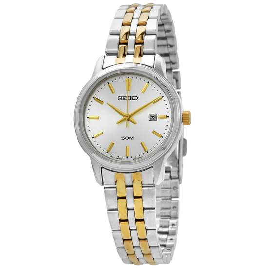 Seiko SUR661P1 SUR661 SUR661P Ladies Two Tone Watch