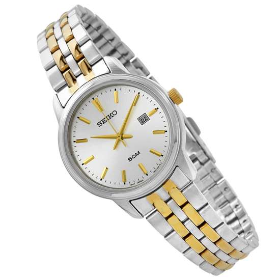 Seiko SUR661P1 SUR661 SUR661P Ladies Two Tone Watch