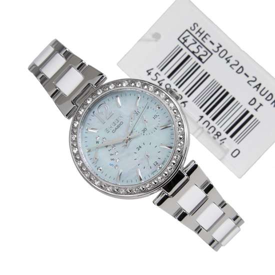 Casio Sheen Swarovski Watch SHE-3042D-2 SHE-3042D-2A