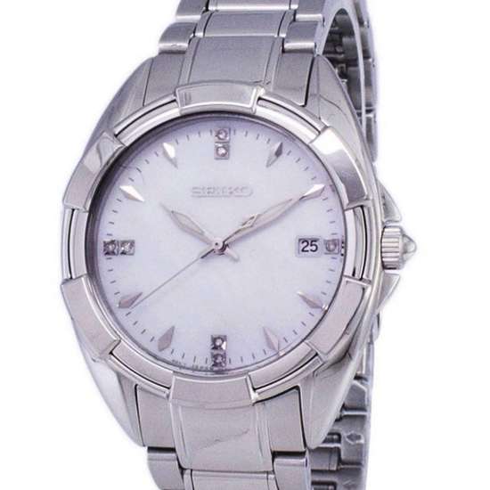 Seiko Quartz Diamond Accents SKK885 SKK885P Ladies Watch