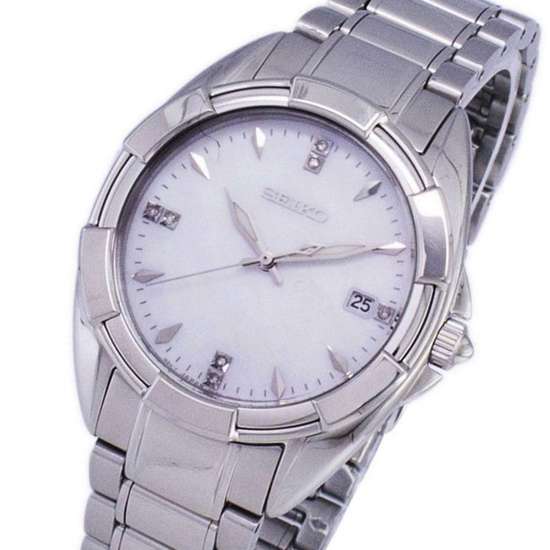 Seiko Quartz Diamond Accents SKK885 SKK885P Ladies Watch