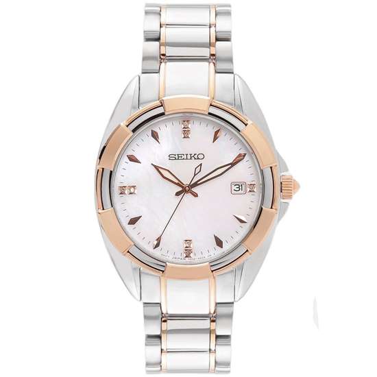 Seiko Quartz Diamond Accents SKK888 SKK888P Ladies Watch