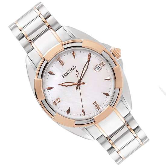 Seiko Quartz Diamond Accents SKK888 SKK888P Ladies Watch