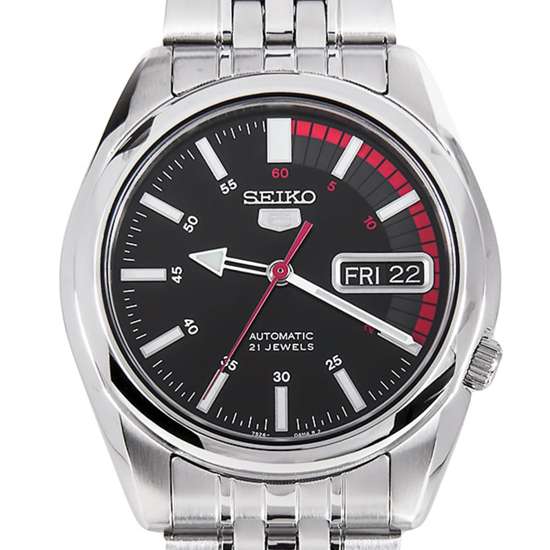 Seiko 5 Automatic Mens 21 Jewels Watch SNK375K1 SNK375K SNK375