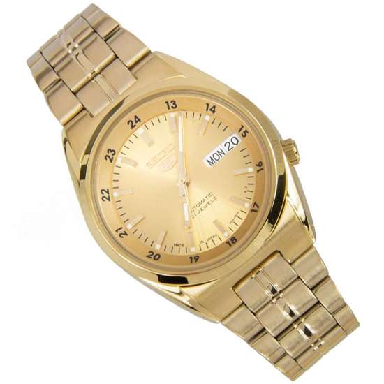 Seiko 5 SNK574J1 SNK574J Made in Japan Gold Automatic Watch