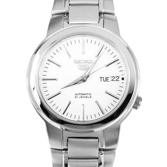 Seiko 5 Stainless White Dial Watch SNKA01K1 SNKA01K SNKA01