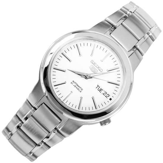 Seiko 5 Stainless White Dial Watch SNKA01K1 SNKA01K SNKA01