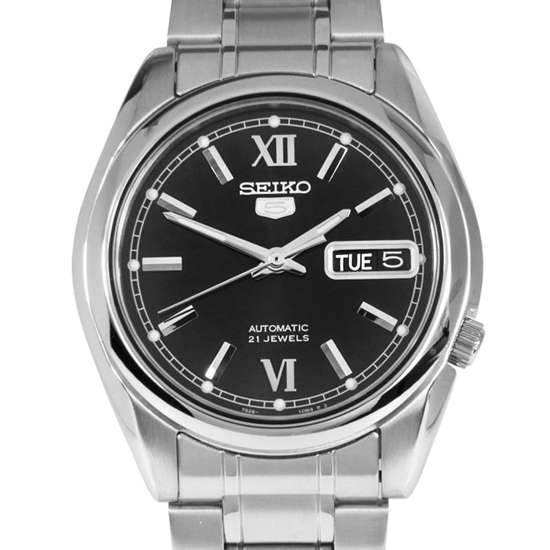 Seiko 5 Analog Black Dial Mens Watch SNKL55K1 SNKL55K SNKL55