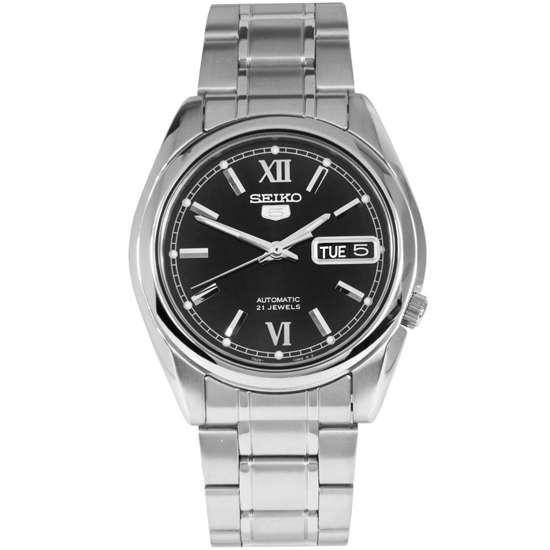 Seiko 5 Analog Black Dial Mens Watch SNKL55K1 SNKL55K SNKL55
