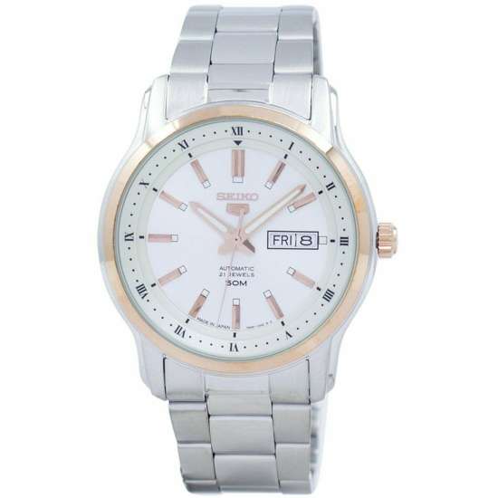 Seiko 5 Automatic SNKP12 SNKP12J Two Tone Male Dress Watch