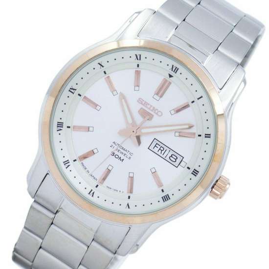 Seiko 5 Automatic SNKP12 SNKP12J Two Tone Male Dress Watch
