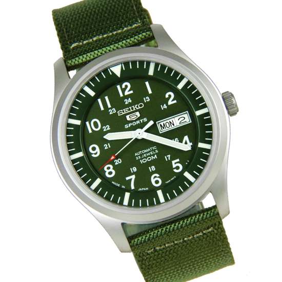 Seiko 5 Military Automatic Sports SNZG09J1 SNZG09J SNZG09