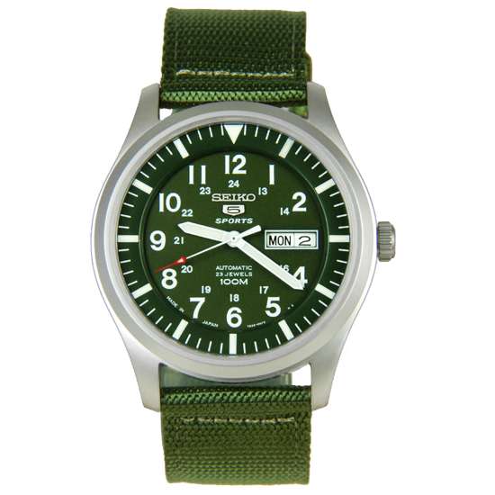 SNZG09J1 SNZG09J Seiko 5 Military Automatic Sports