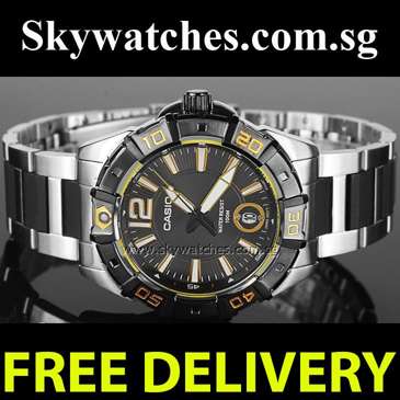 Casio Mens Analog 100m Diver Sports Watch MTD-1070D-1A2V