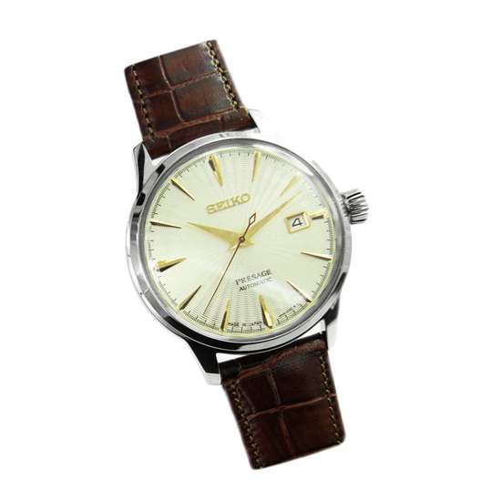 Seiko Cocktail Presage SRPC99J SRPC99 Mens Leather Watch