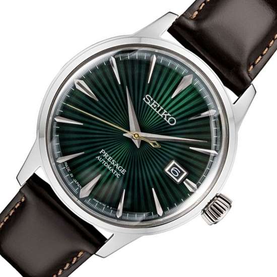 Seiko SRPD37 SRPD37J Automatic Presage Cocktail Presage Leather Watch