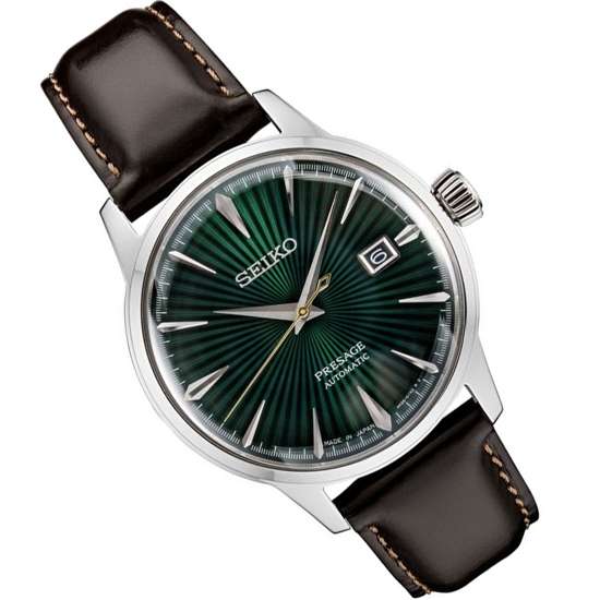 Seiko SRPD37 SRPD37J Automatic Presage Cocktail Presage Leather Watch