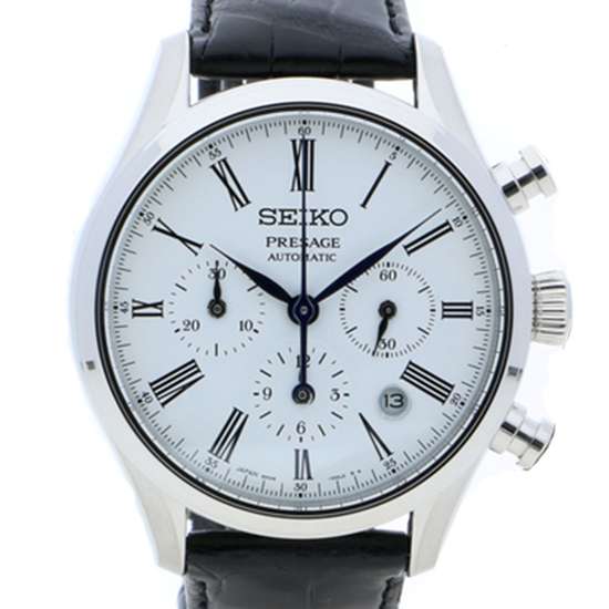 Seiko Presage Enamel SARK013 SRQ023 SRQ023J SRQ023J1 Chrono Watch