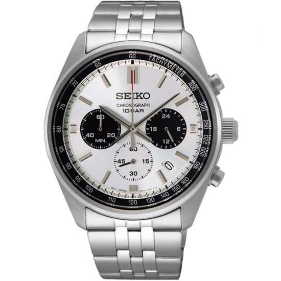 Seiko Chronograph SSB425P1 SSB425 SSB425P Quartz White Dial Watch