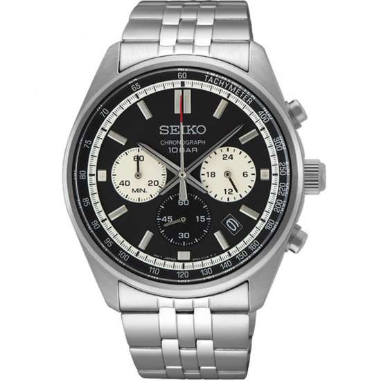 Seiko Chronograph SSB429P1 SSB429 SSB429P Quartz Black Dial Watch