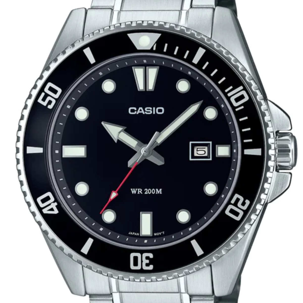 Casio Quartz MDV-107D-1A1 MDV-107D-1A1V Standard Black Dial Sporty Watch - Skywatches