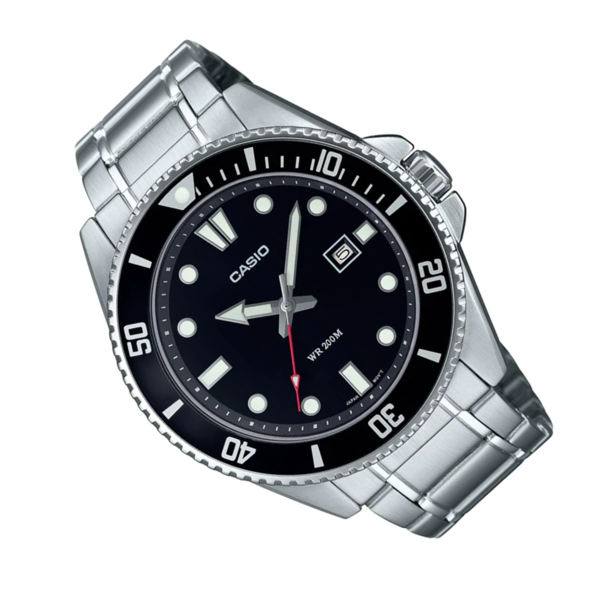 Casio Quartz MDV-107D-1A1 MDV-107D-1A1V Standard Black Dial Sporty Watch - Skywatches