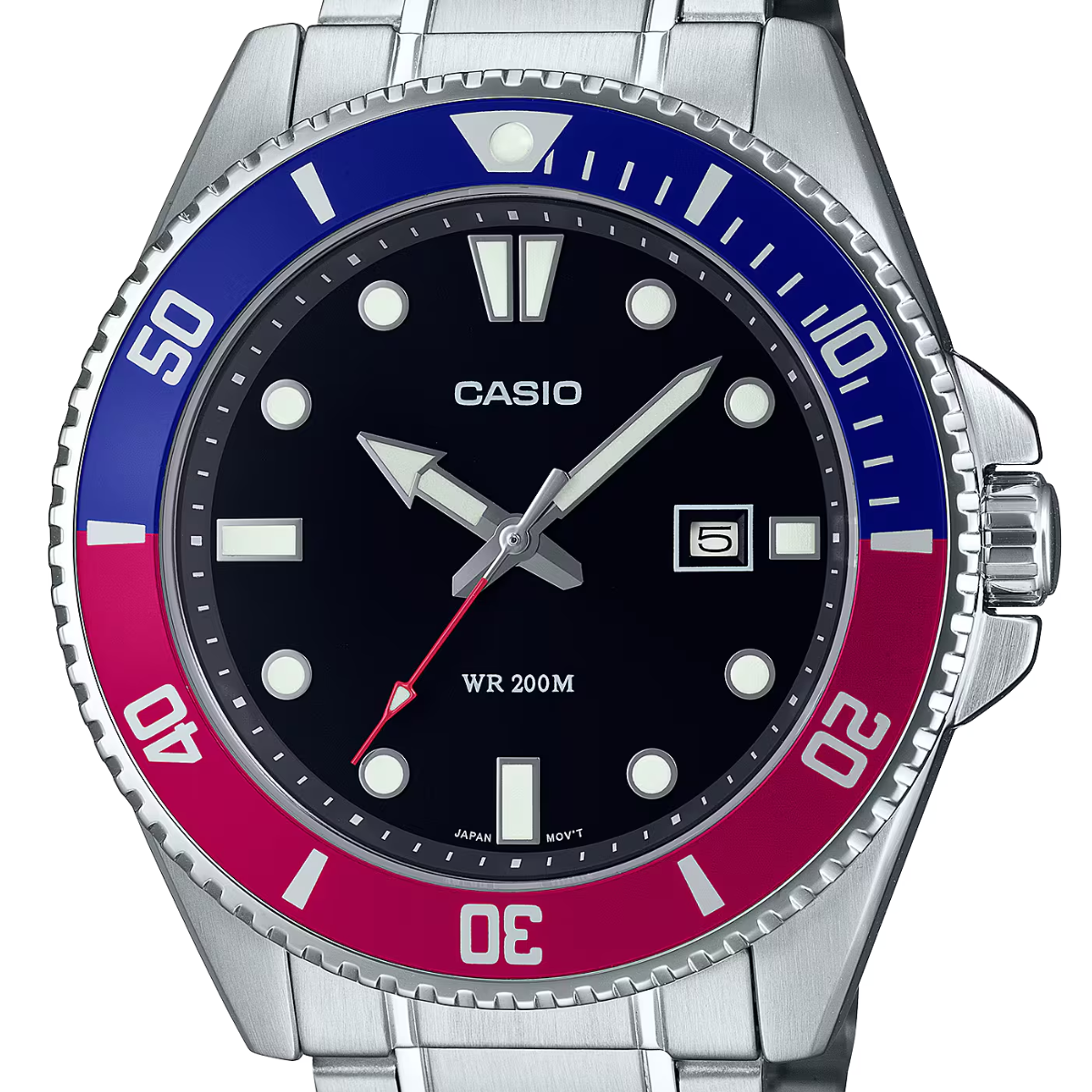 Casio Quartz MDV-107D-1A3 MDV-107D-1A3V Standard Black Dial Sporty Watch - Skywatches