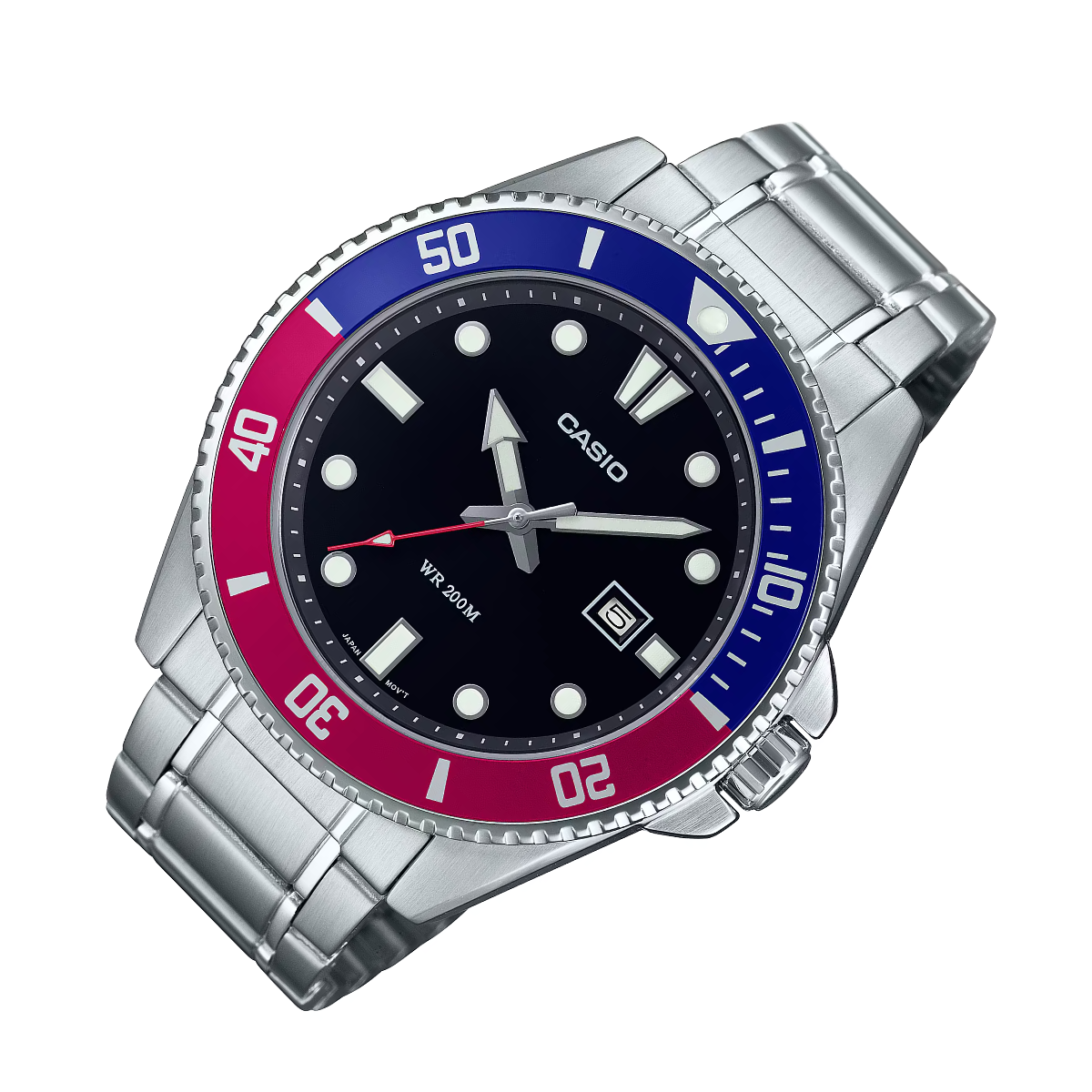 Casio Quartz MDV-107D-1A3 MDV-107D-1A3V Standard Black Dial Sporty Watch - Skywatches