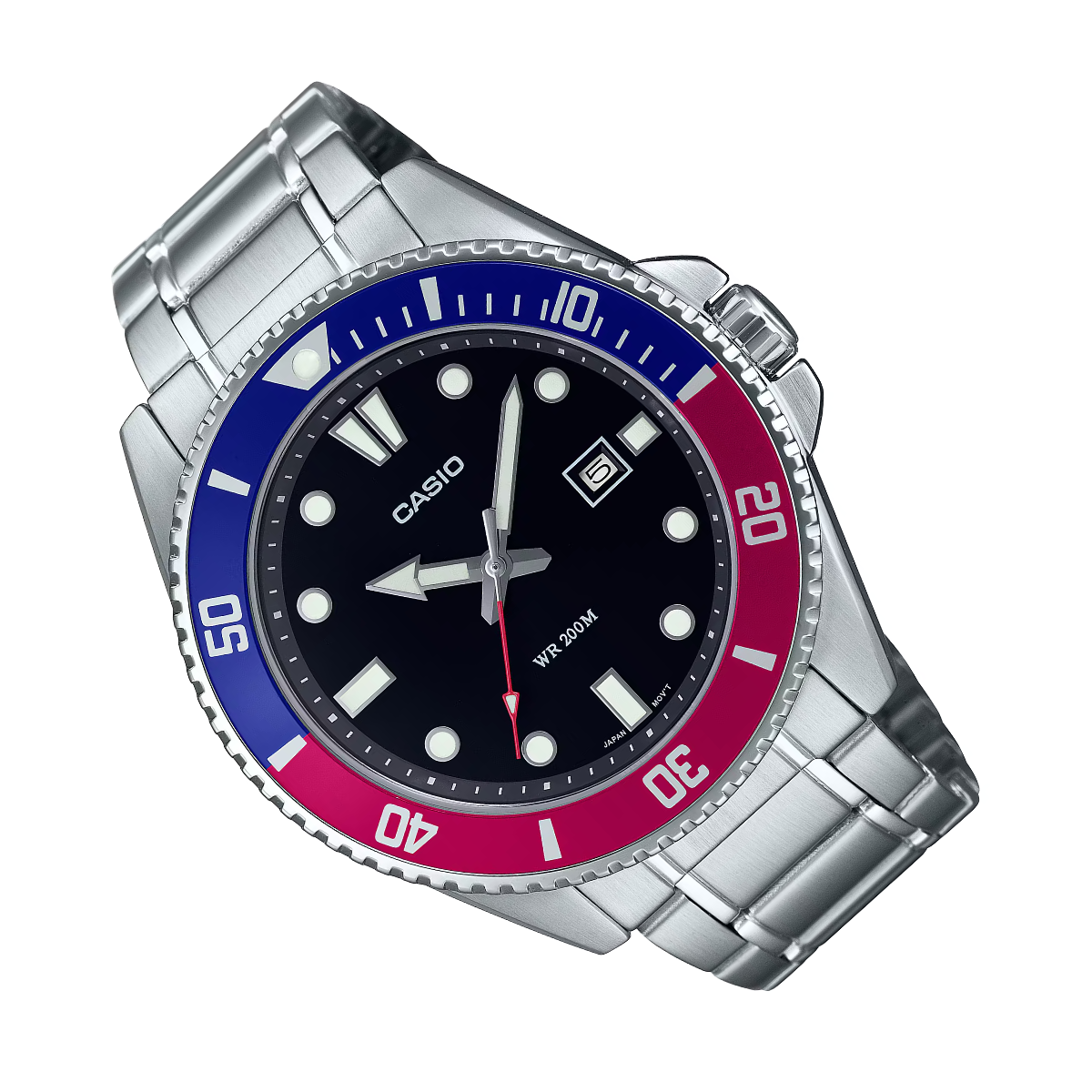 Casio Quartz MDV-107D-1A3 MDV-107D-1A3V Standard Black Dial Sporty Watch - Skywatches