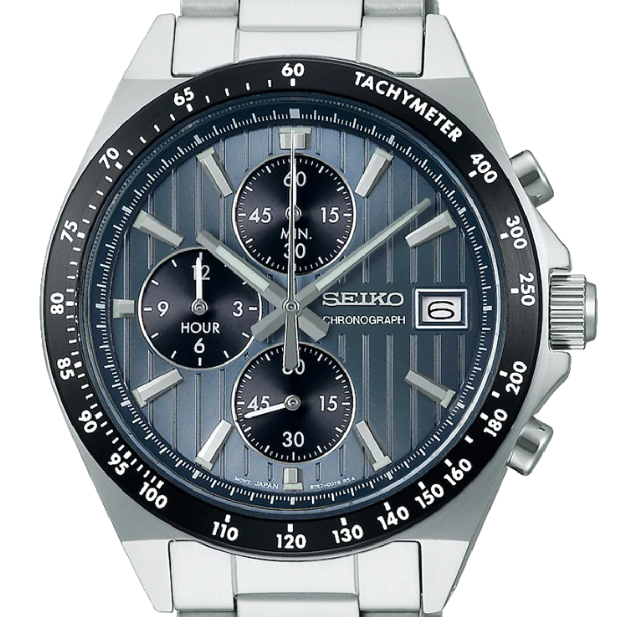Seiko Selection S-Series SBTR041J SBTR041 Quartz Chronograph Blue Dial Mens Watch - Skywatches