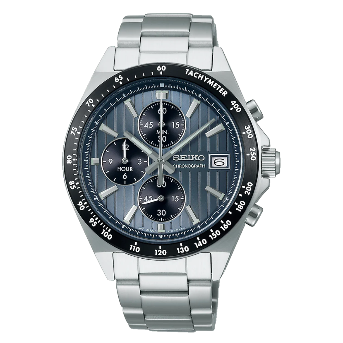 Seiko Selection S-Series SBTR041J SBTR041 Quartz Chronograph Blue Dial Mens Watch - Skywatches
