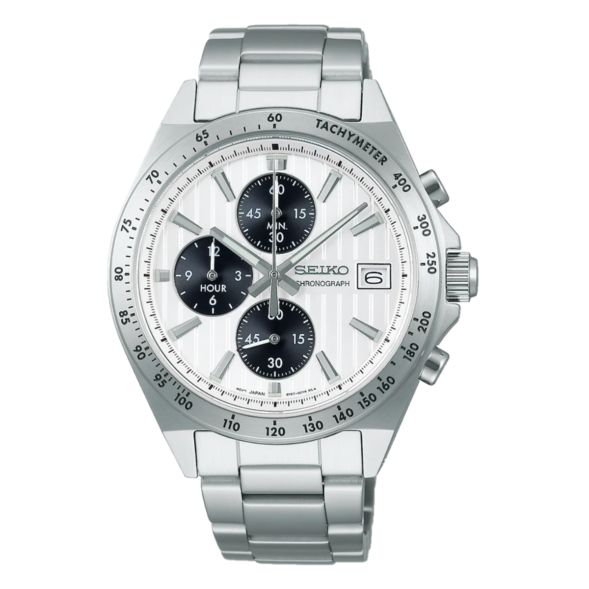 Seiko Selection S-Series SBTR039J SBTR039 Quartz Chronograph White Dial Watch - Skywatches