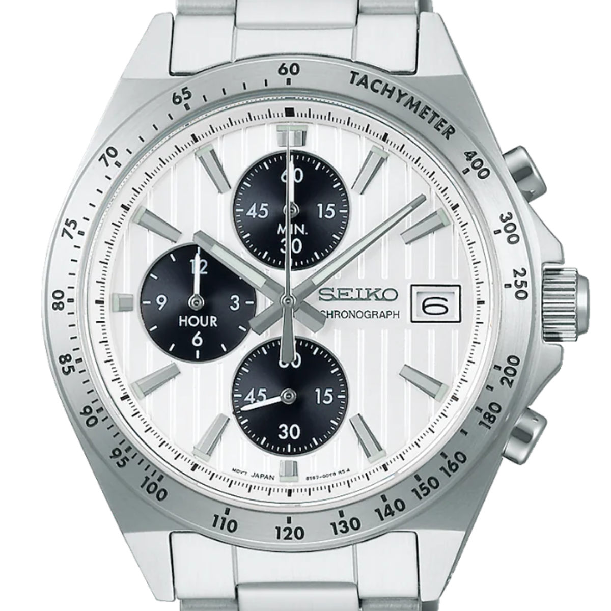 Seiko Selection S-Series SBTR039J SBTR039 Quartz Chronograph White Dial Watch - Skywatches