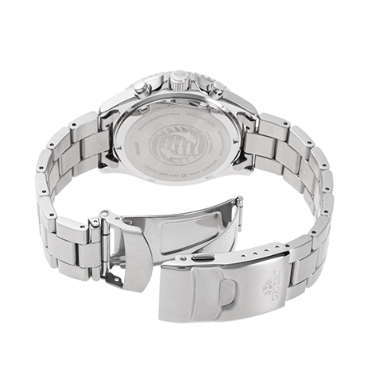 Orient Mako RA-TX0202B RA-TX0202B10B Solar Chronograph Black Dial Watch - Skywatches