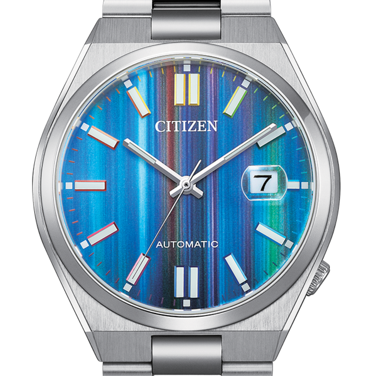 Citizen Automatic Tsuyosa NJ0151-53W Blue Gradient Dial Mens Watch - Skywatches
