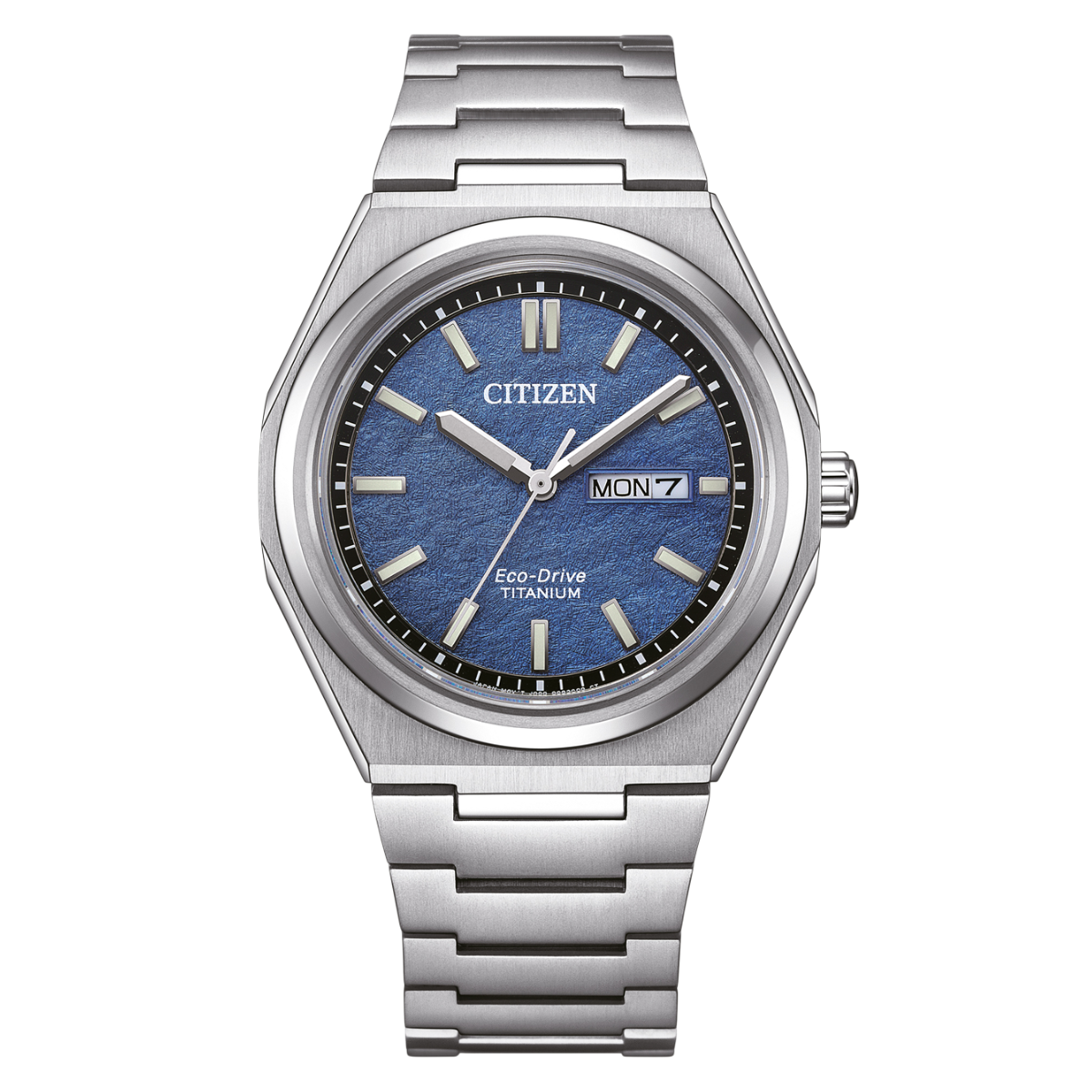 Citizen Eco-Drive AW0130-85LE AW0130 AW0130-85L Super Titanium Blue Dial Mens Watch (PRE-ORDER OCT. 2024) - Skywatches