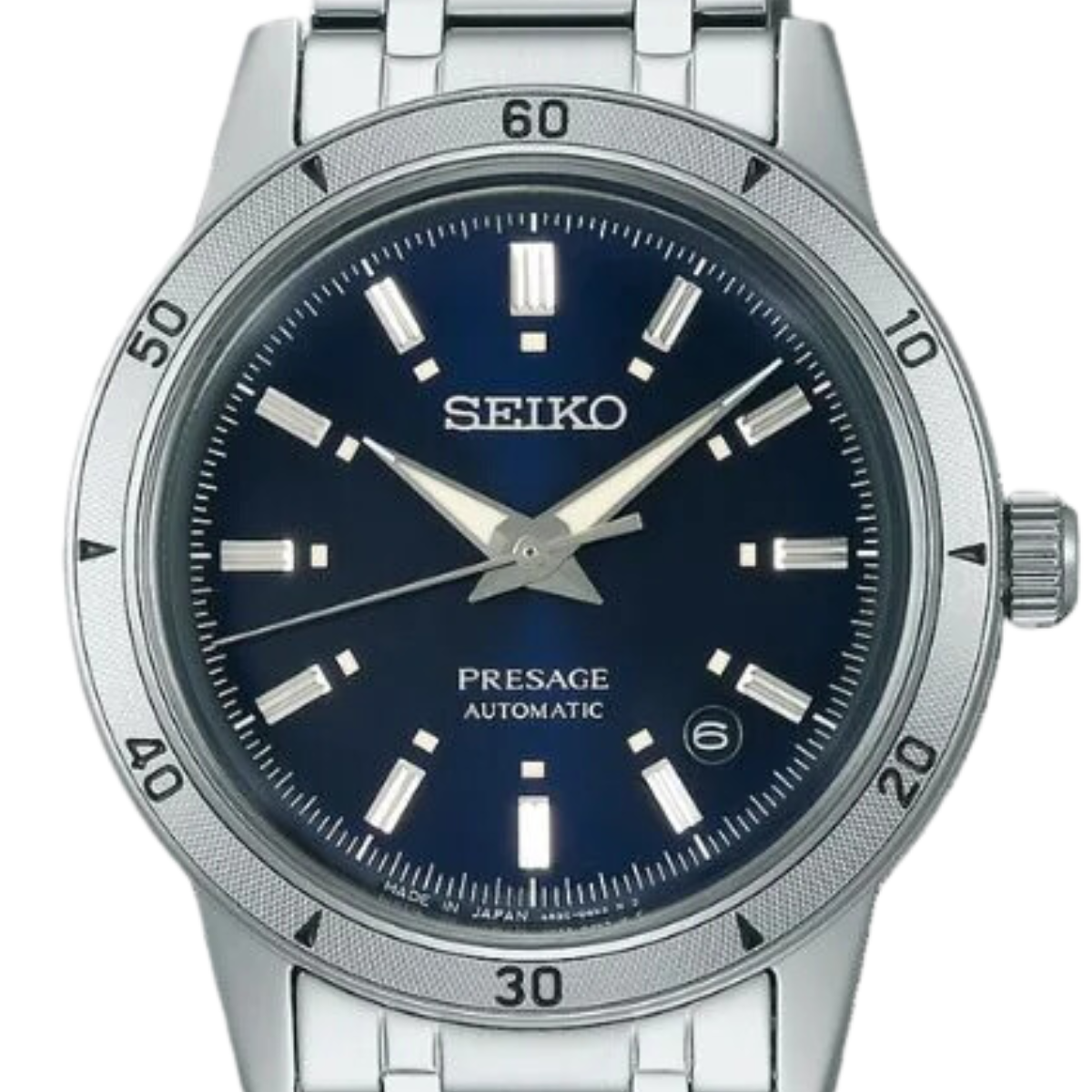 Seiko Presage SRPL07K1 SRPL07 SRPL07K Automatic Mens Blue Dial Watch - Skywatches