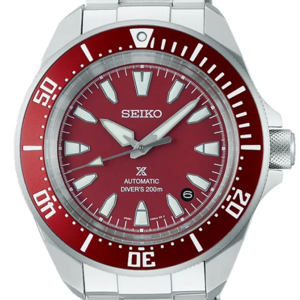 Seiko Prospex Samurai SRPL11K1 SRPL11 SRPL11K Automatic Red Dial Diving Watch - Skywatches